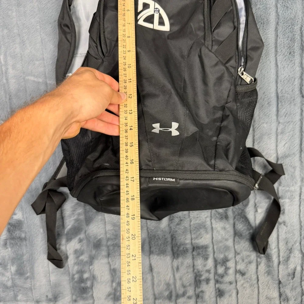 Under Armour Storm Backpack Black Sport School Laptop Bag Adjustable Straps